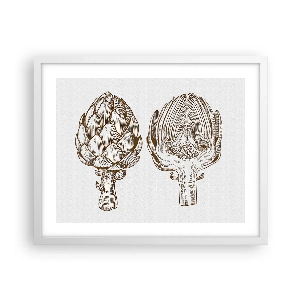 Affisch i vit ram - Anatomilektion - 50x40 cm