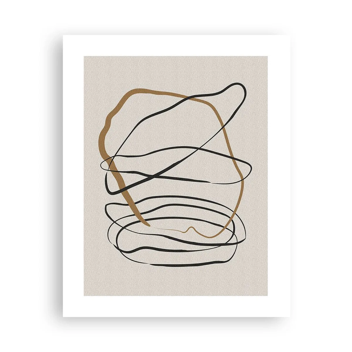 Affisch - Komposition: besittande dans - 40x50 cm