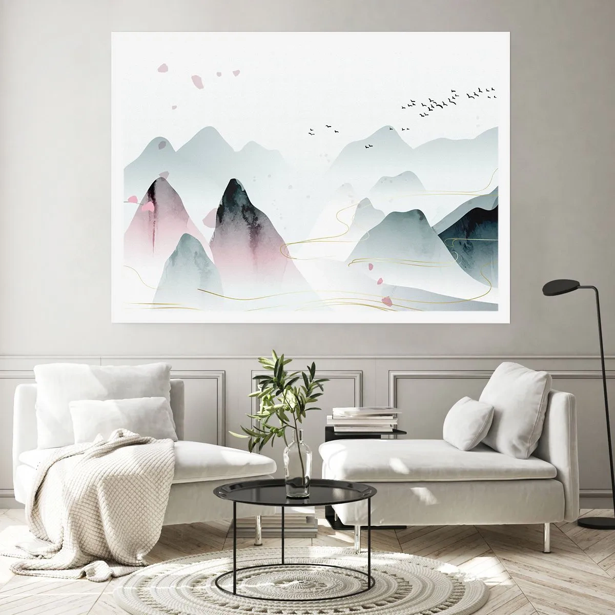 Affisch - Över topparna - 91x61 cm