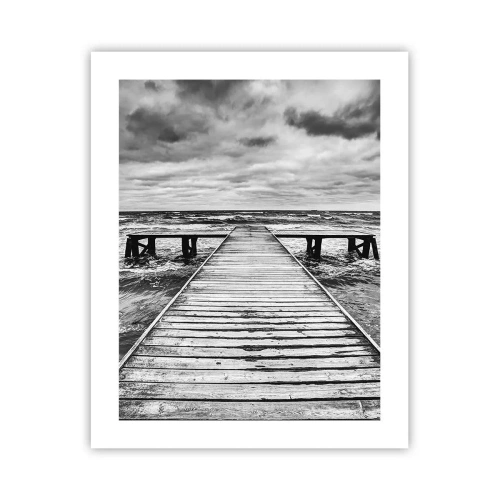 Affisch - Jag väntar på vind som blåser bort... - 40x50 cm