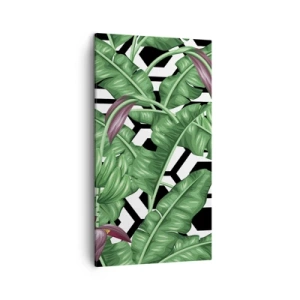 Canvastavla - Bild på duk - Symmetrisk komposition från naturen - 45x80 cm