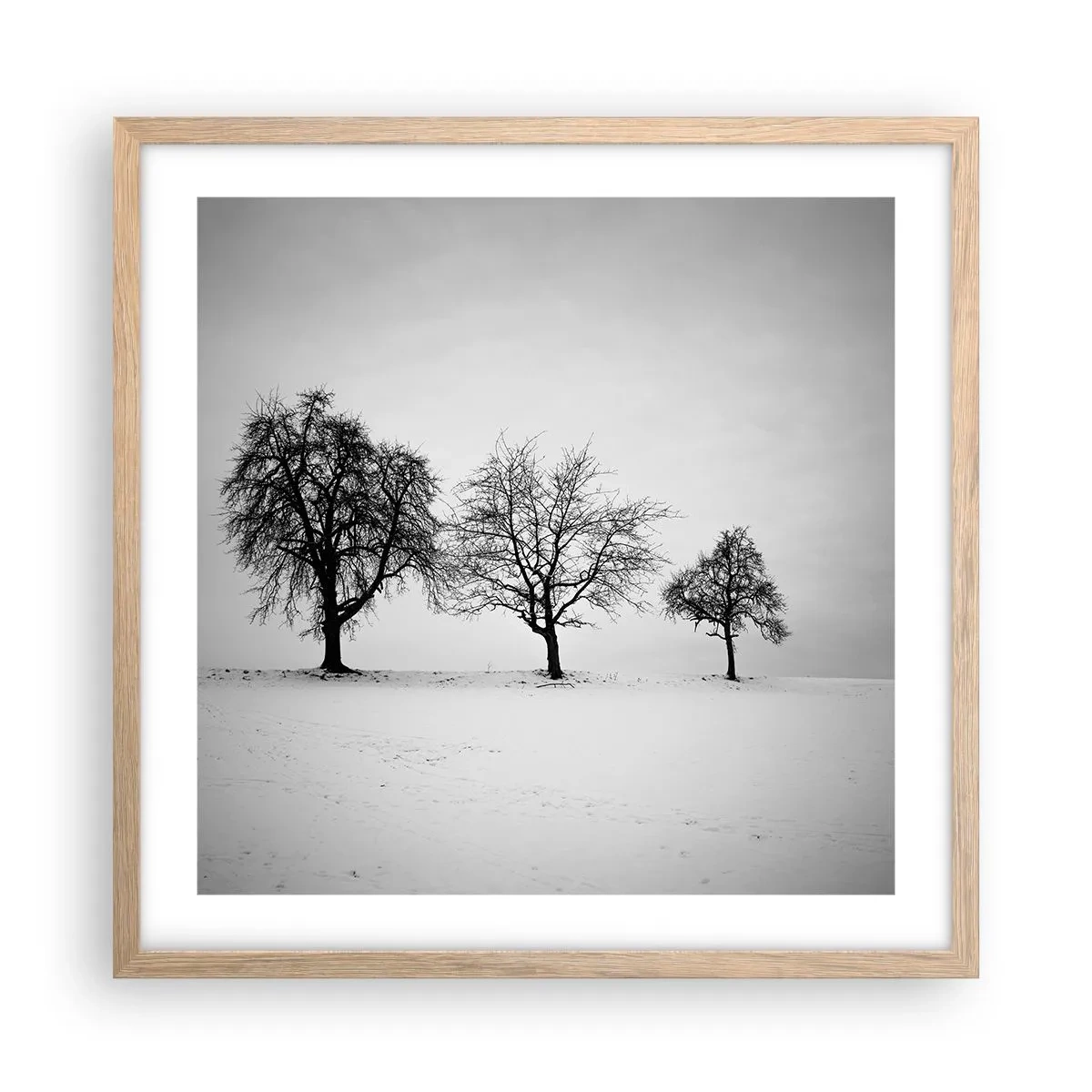 Affisch i ram av ljusek - Vad drömmer de om? - 50x50 cm