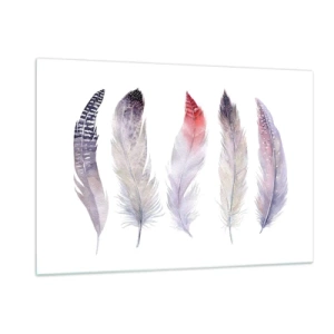 Glastavla - Bild på glas - Fin som färgrik dimma - 120x80 cm