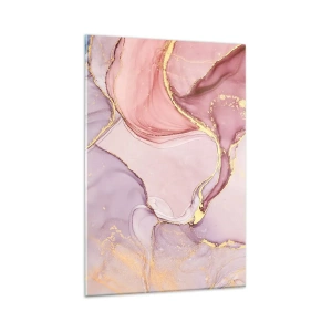 Glastavla - Bild på glas - Färgernas smek - 80x120 cm