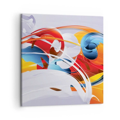 Canvastavla - Bild på duk - Elementens dans - 50x50 cm