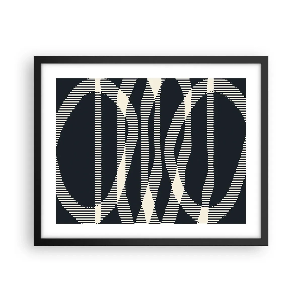 Affisch i svart ram - Försök att bryta mörkret - 50x40 cm