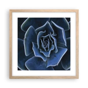 Affisch i ram av ljusek - Öknens blomma - 40x40 cm