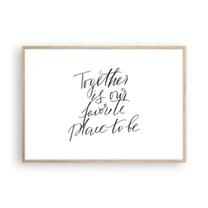 Affisch i ram av ljusek - Känner du också det? - 100x70 cm