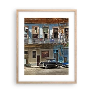 Affisch i ram av ljusek - Havana stämning - 40x50 cm