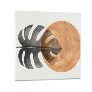 Glastavla - Bild på glas - Alltid solen - 40x40 cm