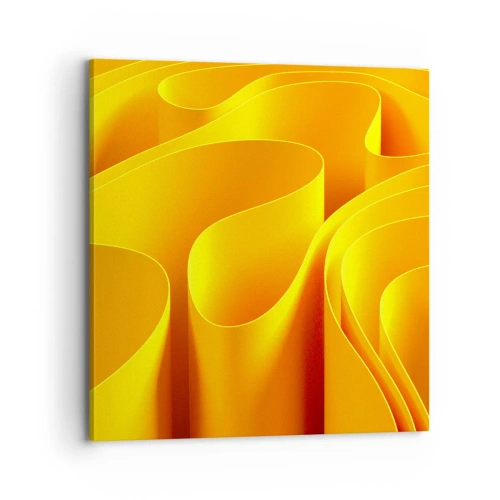 Canvastavla - Bild på duk - Som solens vågor - 70x70 cm