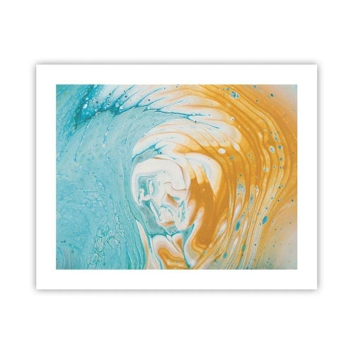 Affisch - Pastellfärgad virvel - 50x40 cm