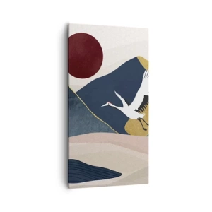 Canvastavla - Bild på duk - Nästa dag FLUGIT iväg - 55x100 cm