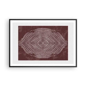 Affisch i svart ram - Rymden talar - 100x70 cm