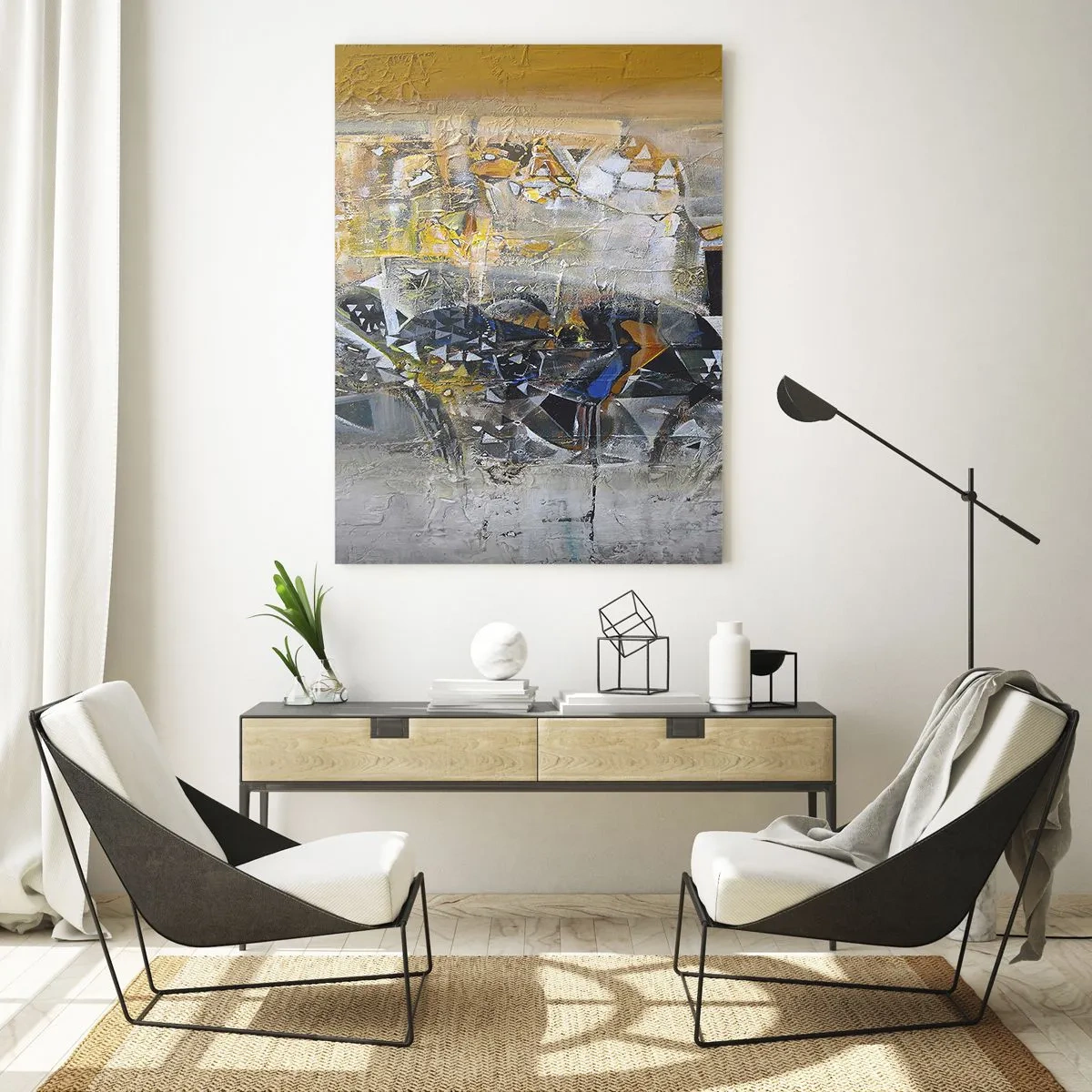 Glastavla - Bild på glas - Allt blir bra - 50x70 cm