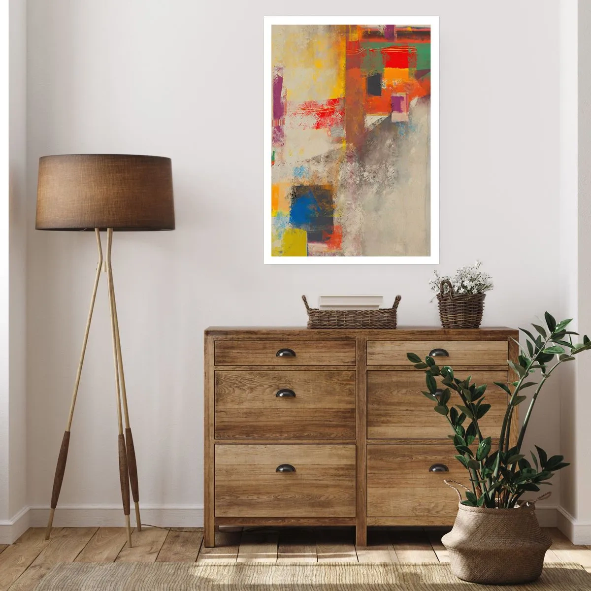 Affisch - Färgernas geometri - 40x50 cm