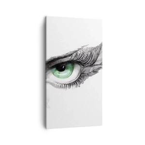 Canvastavla - Bild på duk - Vacker och redo för attack - 45x80 cm