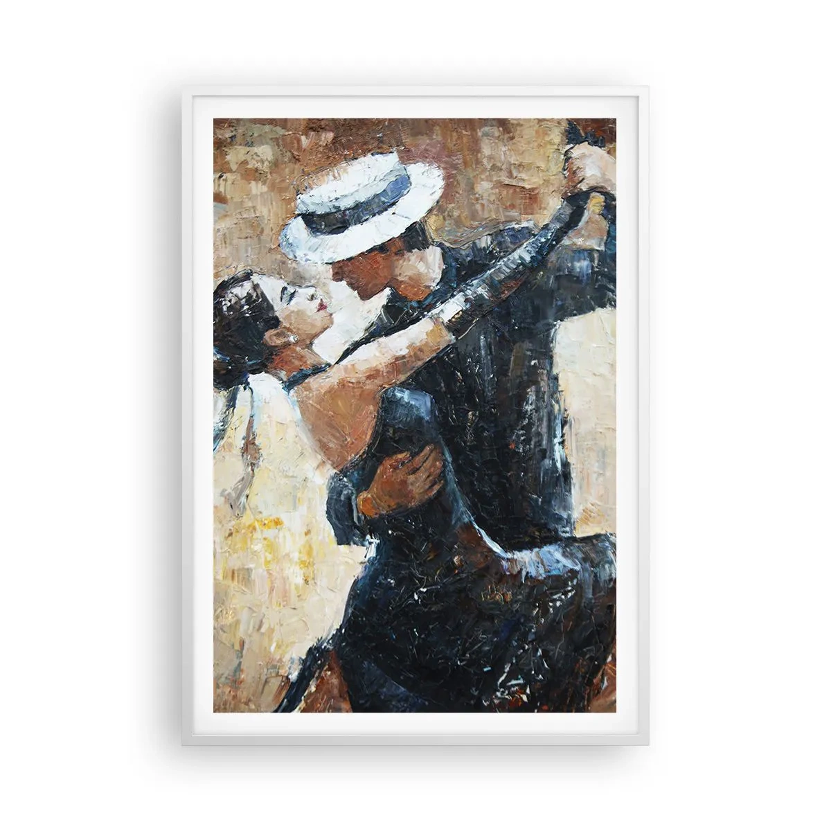 Affisch i vit ram - A la Rudolf Valentino - 70x100 cm