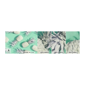 Provbit av fototapet Premium Sand - Passar utmärkt med mynta - Abstraktion, Ananas, Bit - 100x30 cm