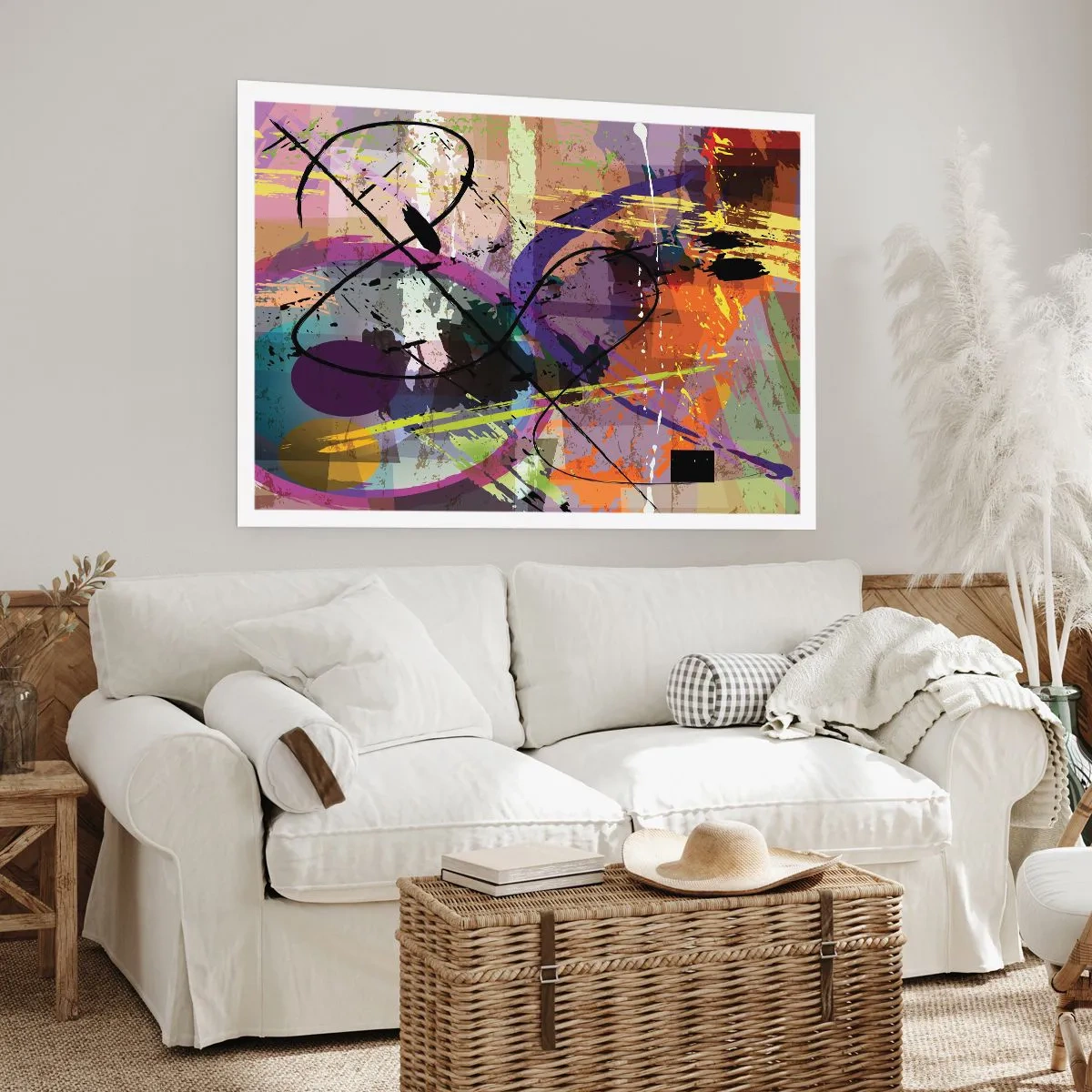 Affisch - Rakt fram eller runt - 70x50 cm