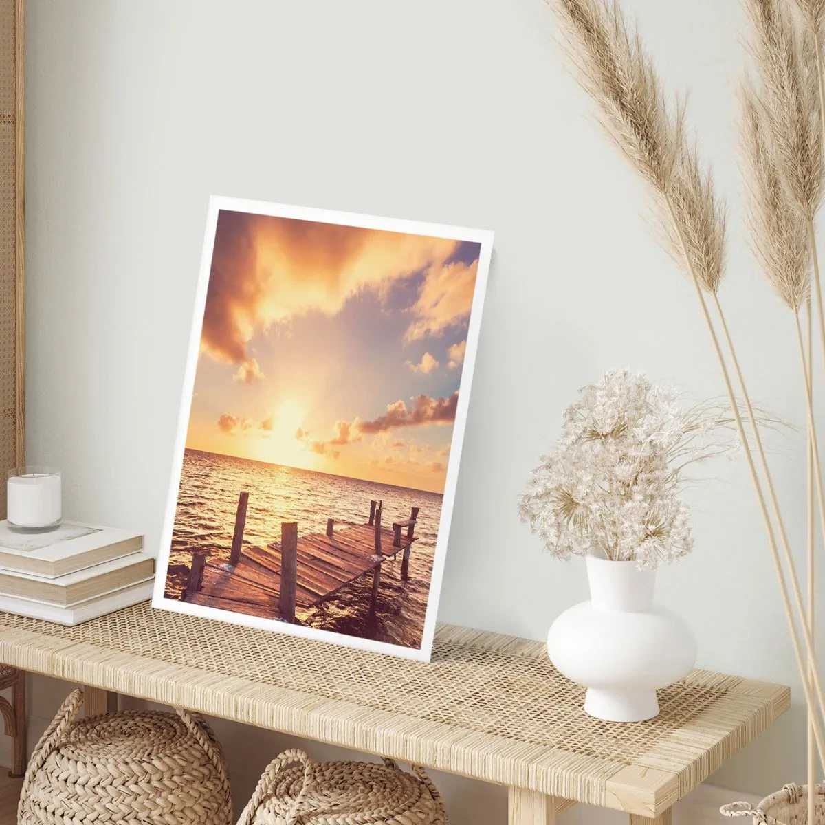 Affisch - Gyllene mildhetslandskap - 40x50 cm