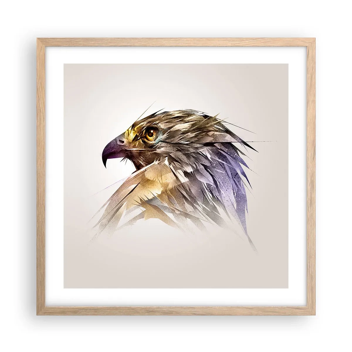 Affisch i ram av ljusek - En kämpes porträtt - 50x50 cm