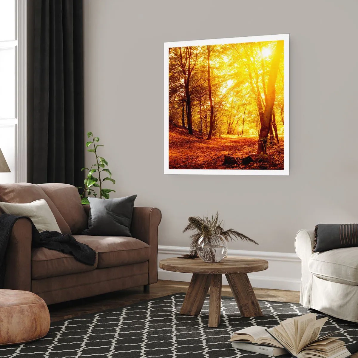 Affisch - Mot guldgläntan - 30x30 cm