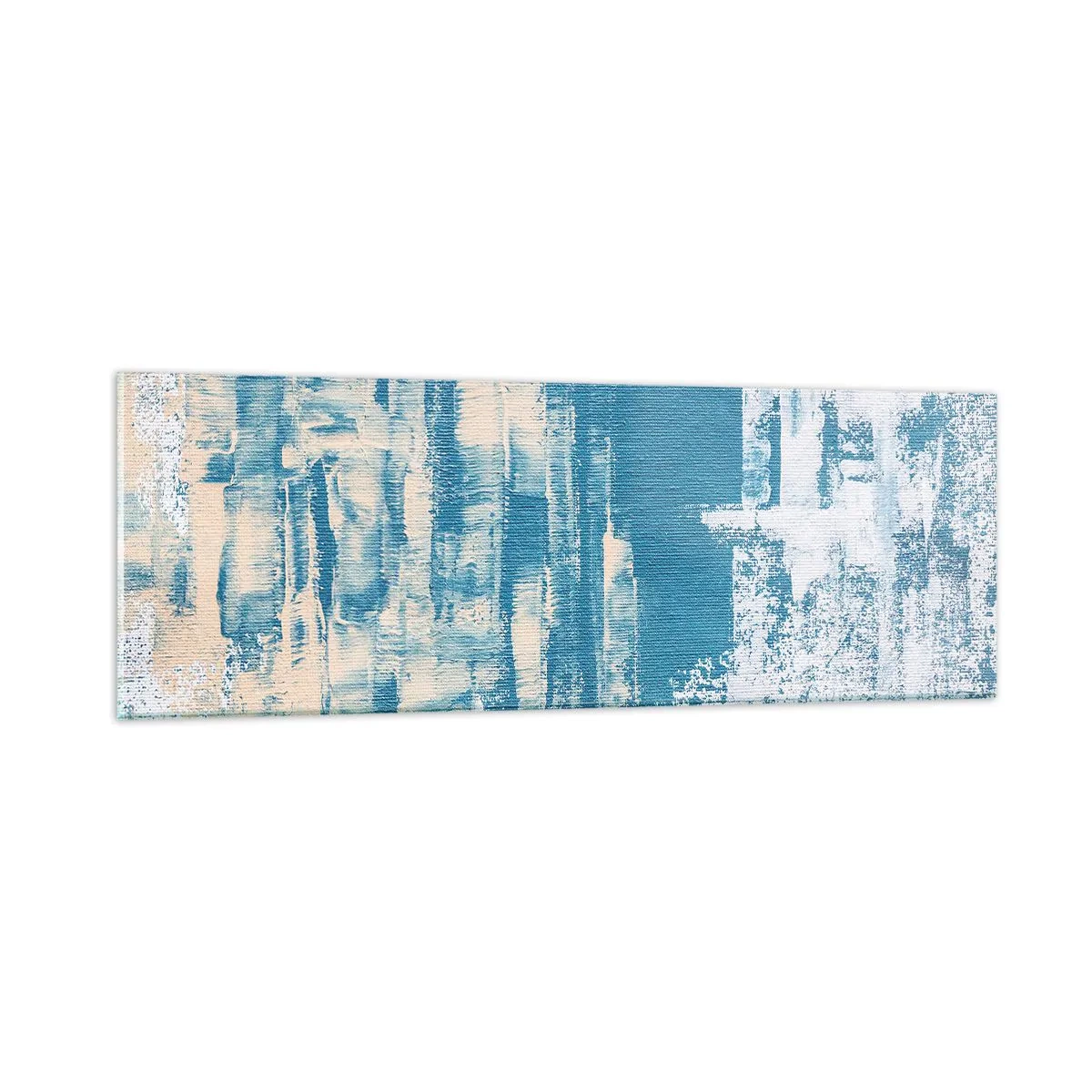 Glastavla - Bild på glas - Genom istapp - 90x30 cm