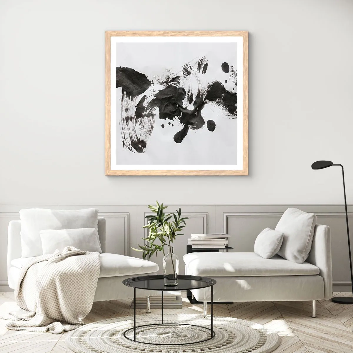 Affisch i ram av ljusek - En metod i galenskap? - 60x60 cm