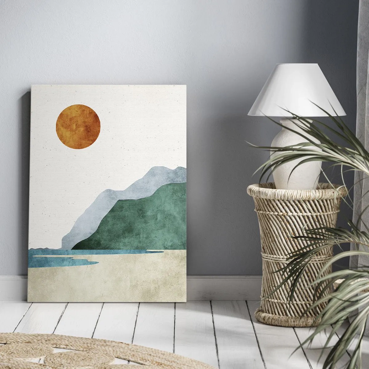 Canvastavla - Bild på duk - Landskap som det borde vara - 50x70 cm