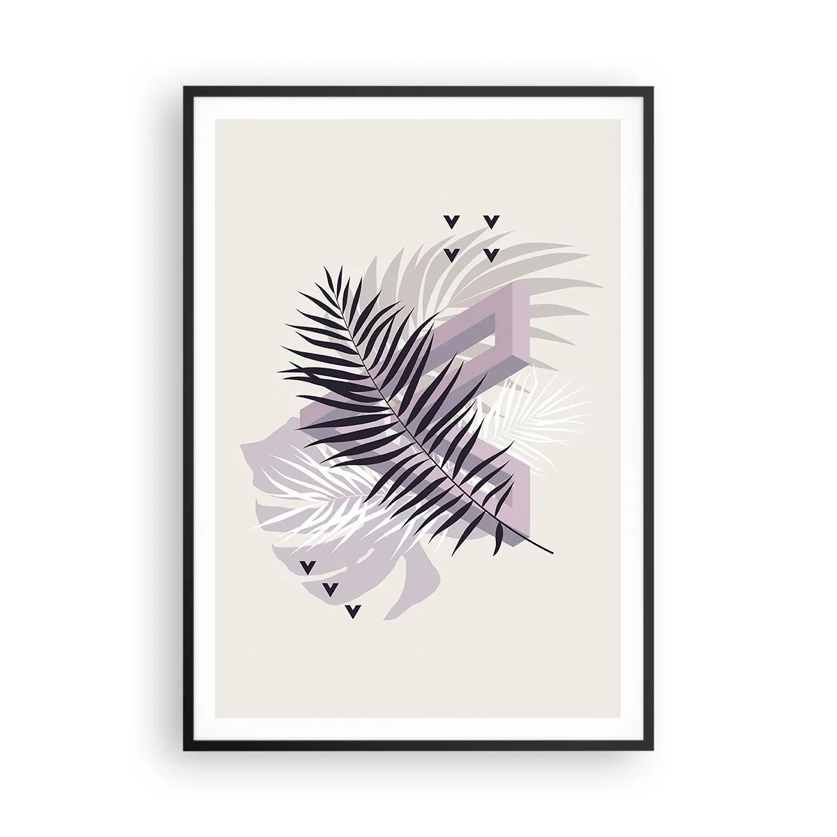 Affisch i svart ram - Skuggans skugga - 70x100 cm