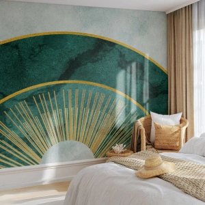 Fototapet Premium Canvas - Ett annorlunda solsystem - Art déco, Modern, Abstraktion - 250x175 cm