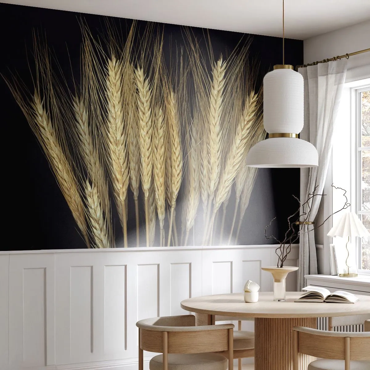 Fototapet Premium Canvas - Rustik magi - Flingor, Växter, Natur - 250x175 cm