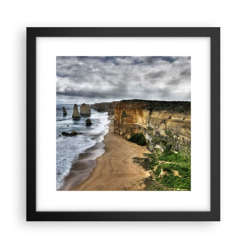 Affisch i svart ram - Rå skönhet - 30x30 cm