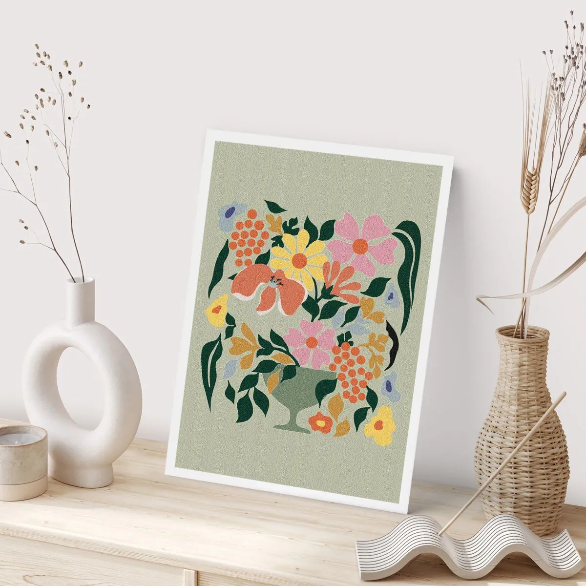 Affisch - En bukett full av liv - 70x100 cm