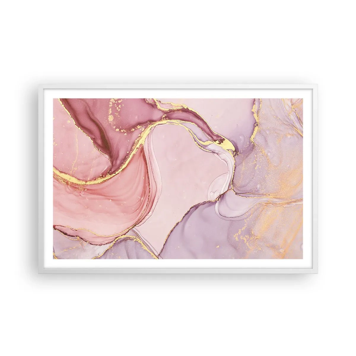 Affisch i vit ram - Färgernas smek - 91x61 cm
