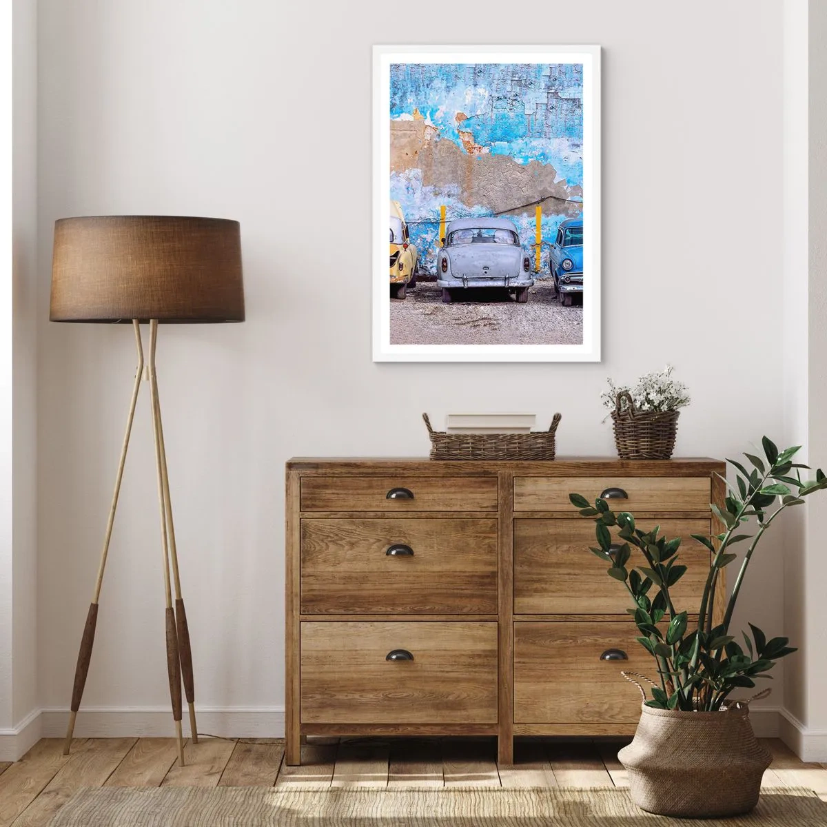 Affisch i vit ram - Veteranmöte - 50x70 cm