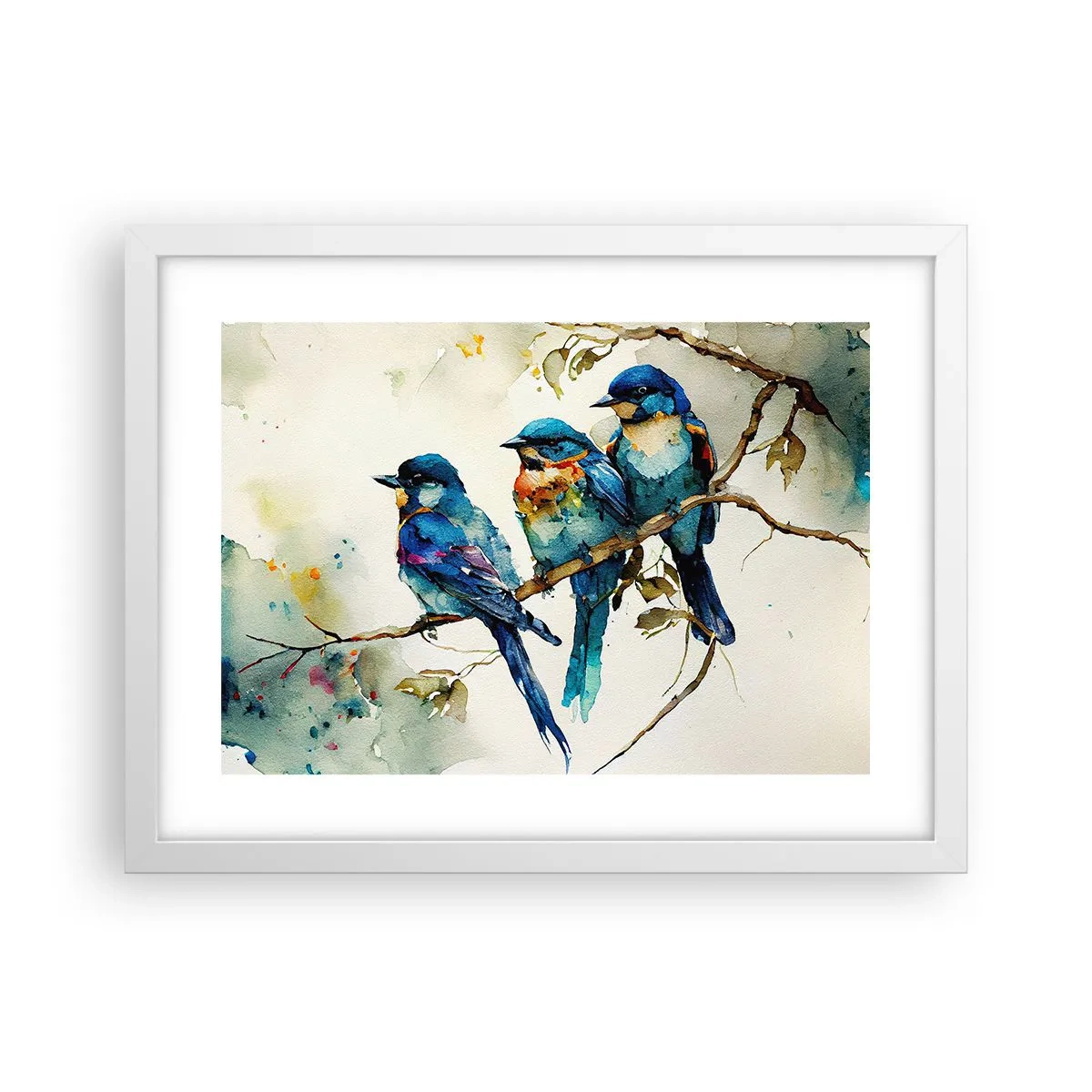 Affisch i vit ram - Sur? - 40x30 cm