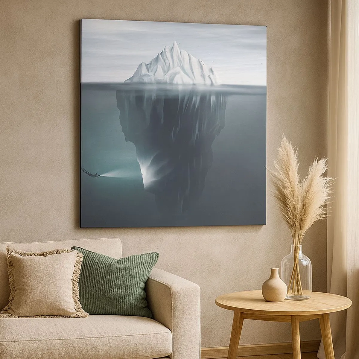 Canvastavla - Bild på duk - Undervattensmysterium - 30x30 cm