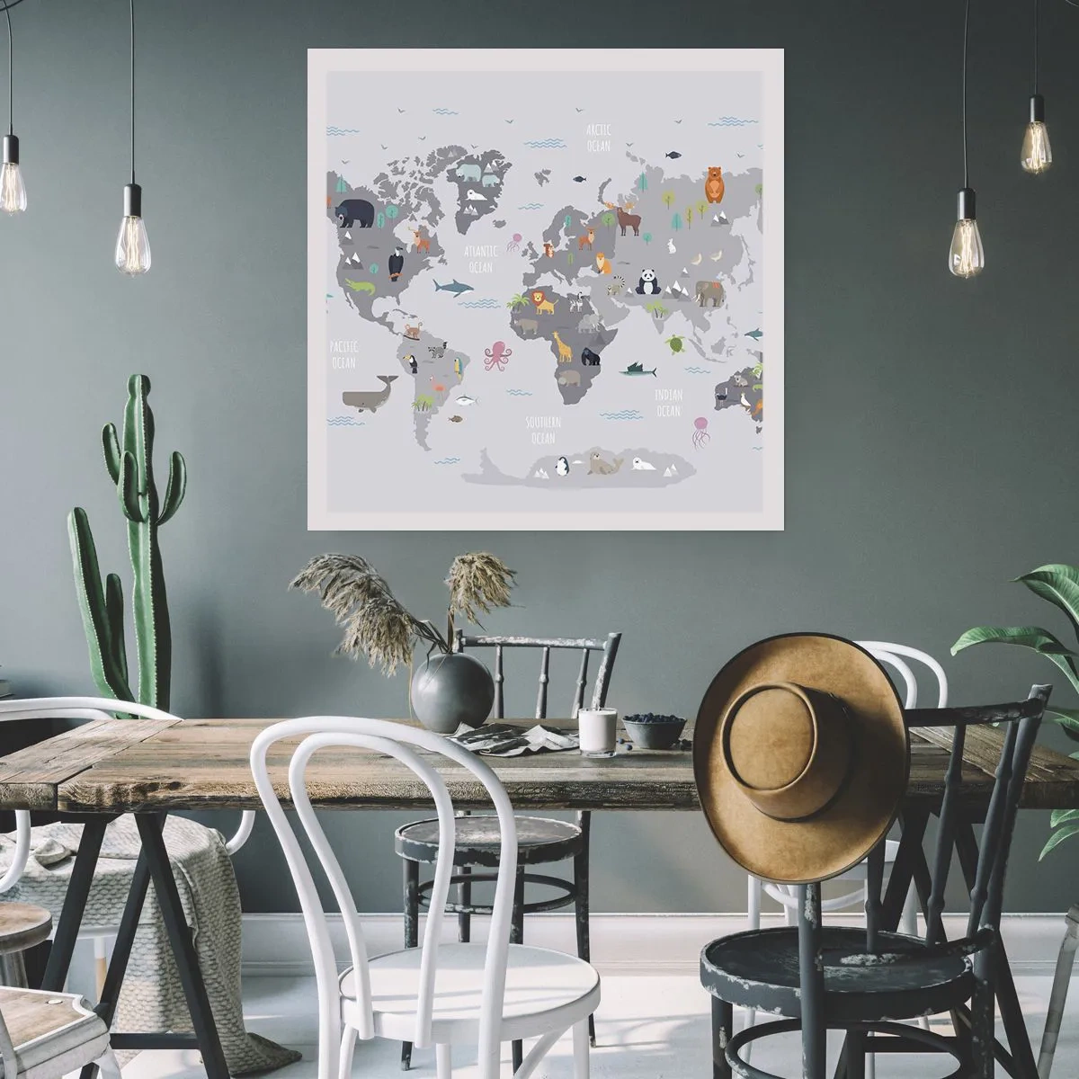 Affisch - Säg varifrån du är... - 40x40 cm