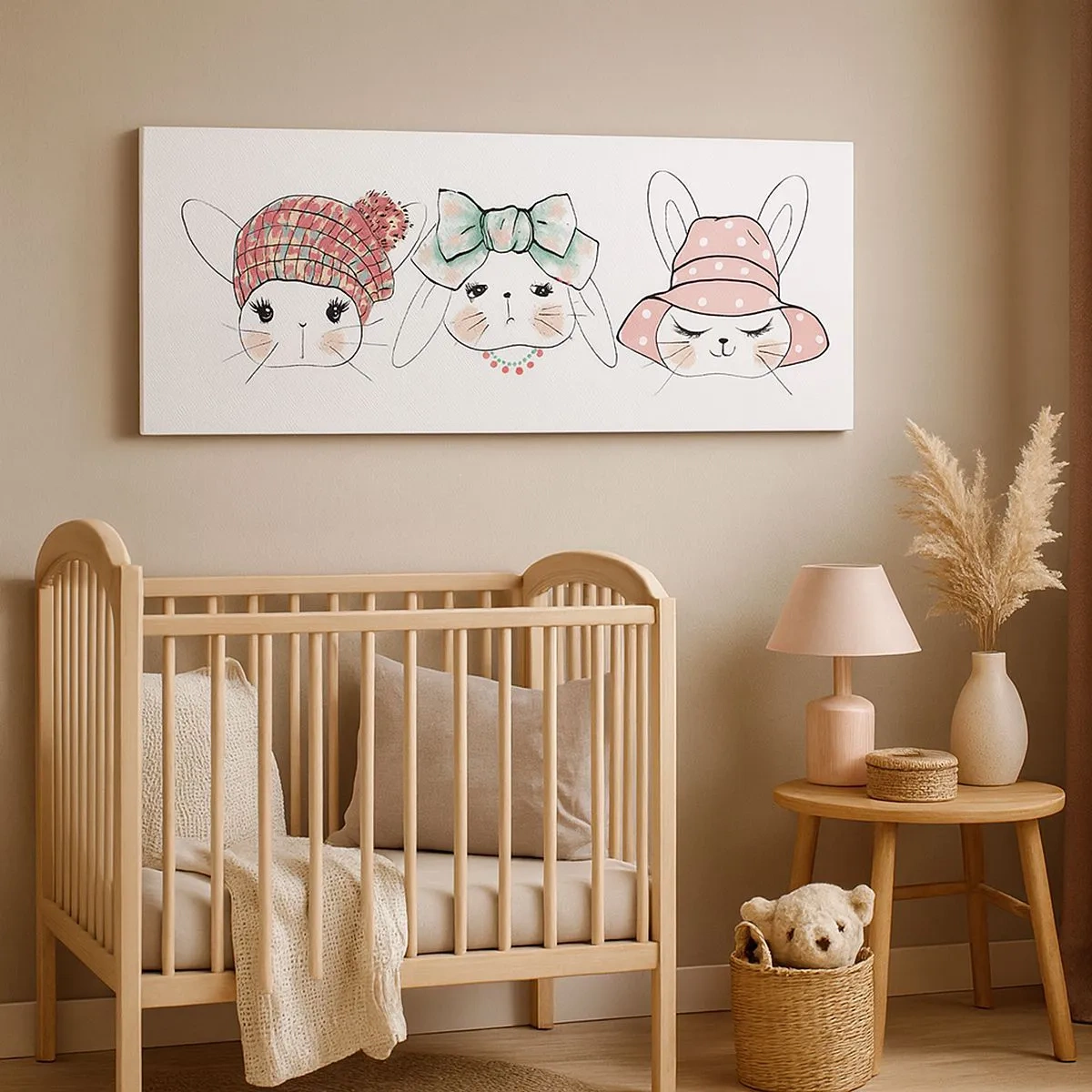 Canvastavla - Bild på duk - Fundersam, ledsen, glad - 100x40 cm