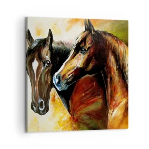 Canvastavla - Bild på duk - Dubbelt så mycket charm - 50x50 cm