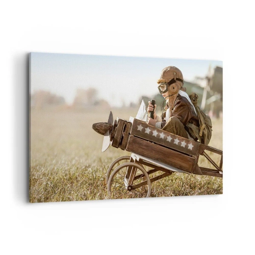 Canvastavla - Bild på duk - Stort mot drömmarna - 120x80 cm