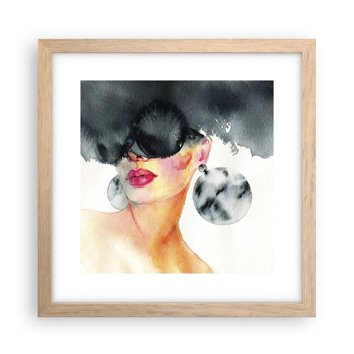 Affisch i ram av ljusek - Elegansens hemlighet - 30x30 cm