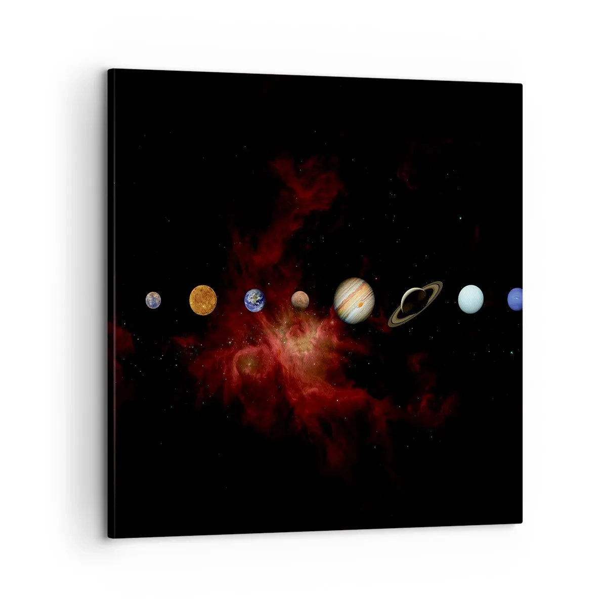 Canvastavla - Bild på duk - Vårt grannskap - 60x60 cm