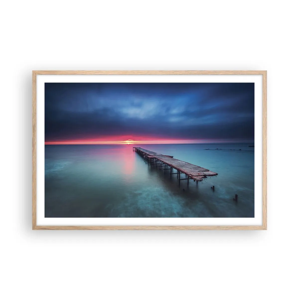 Affisch i ram av ljusek - Mellan himlen och jorden - 91x61 cm