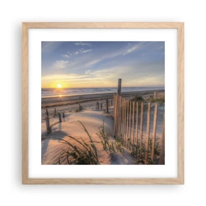 Affisch i ram av ljusek - Vindens sken och skugga - 40x40 cm