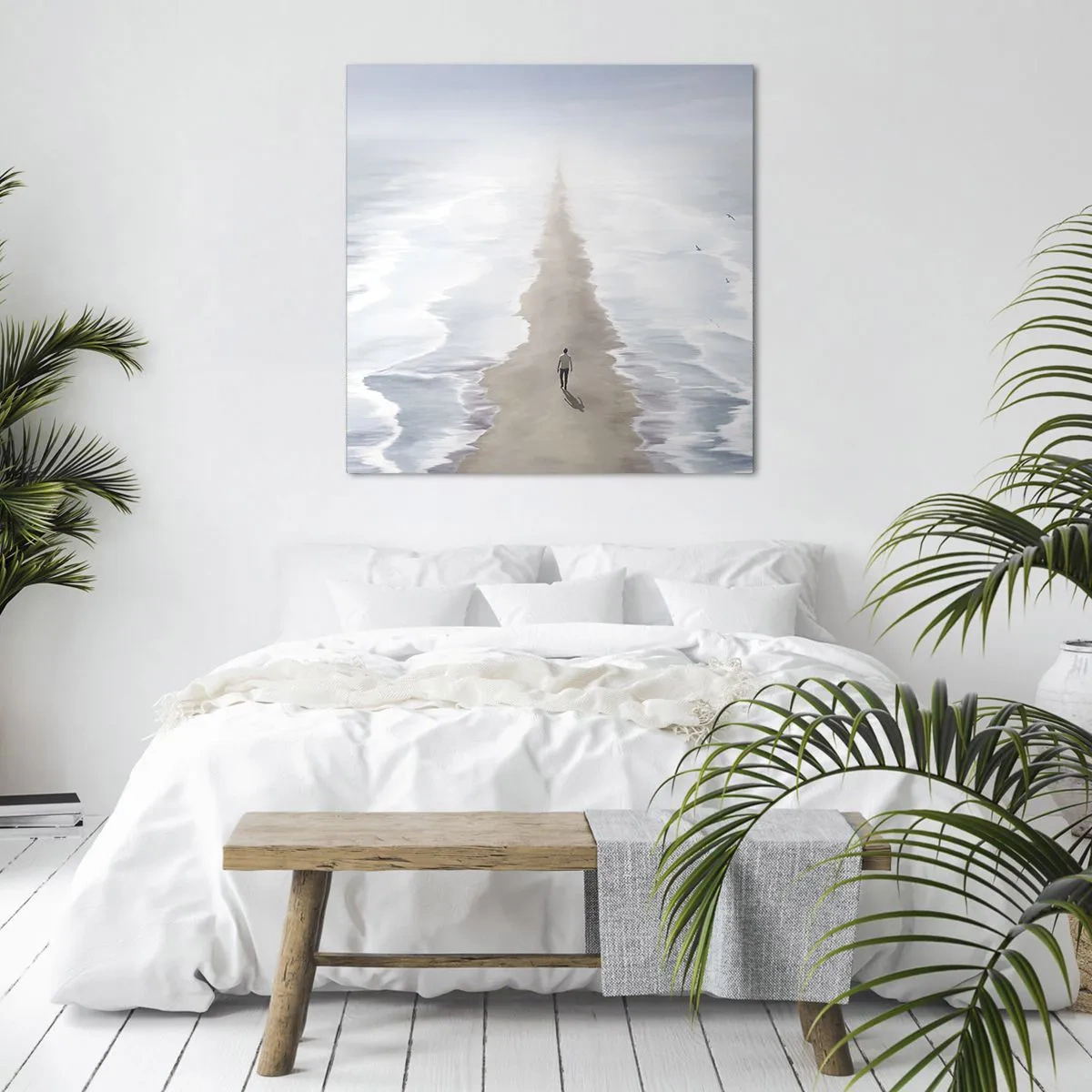 Canvastavla - Bild på duk - Ljus framtid - 70x70 cm