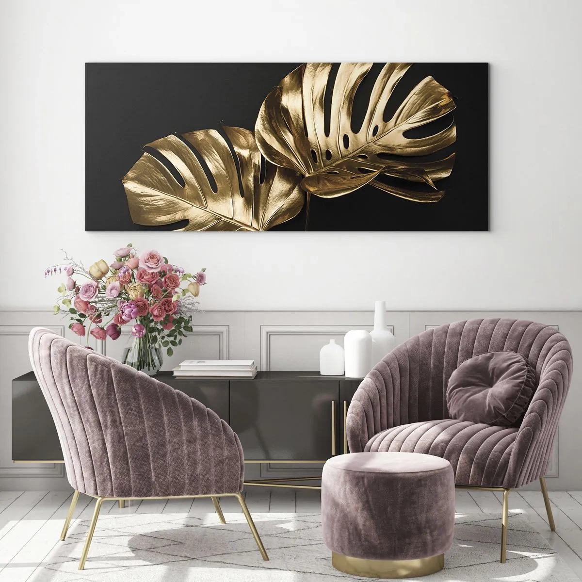 Glastavla - Bild på glas - Naturens skatter - 140x50 cm