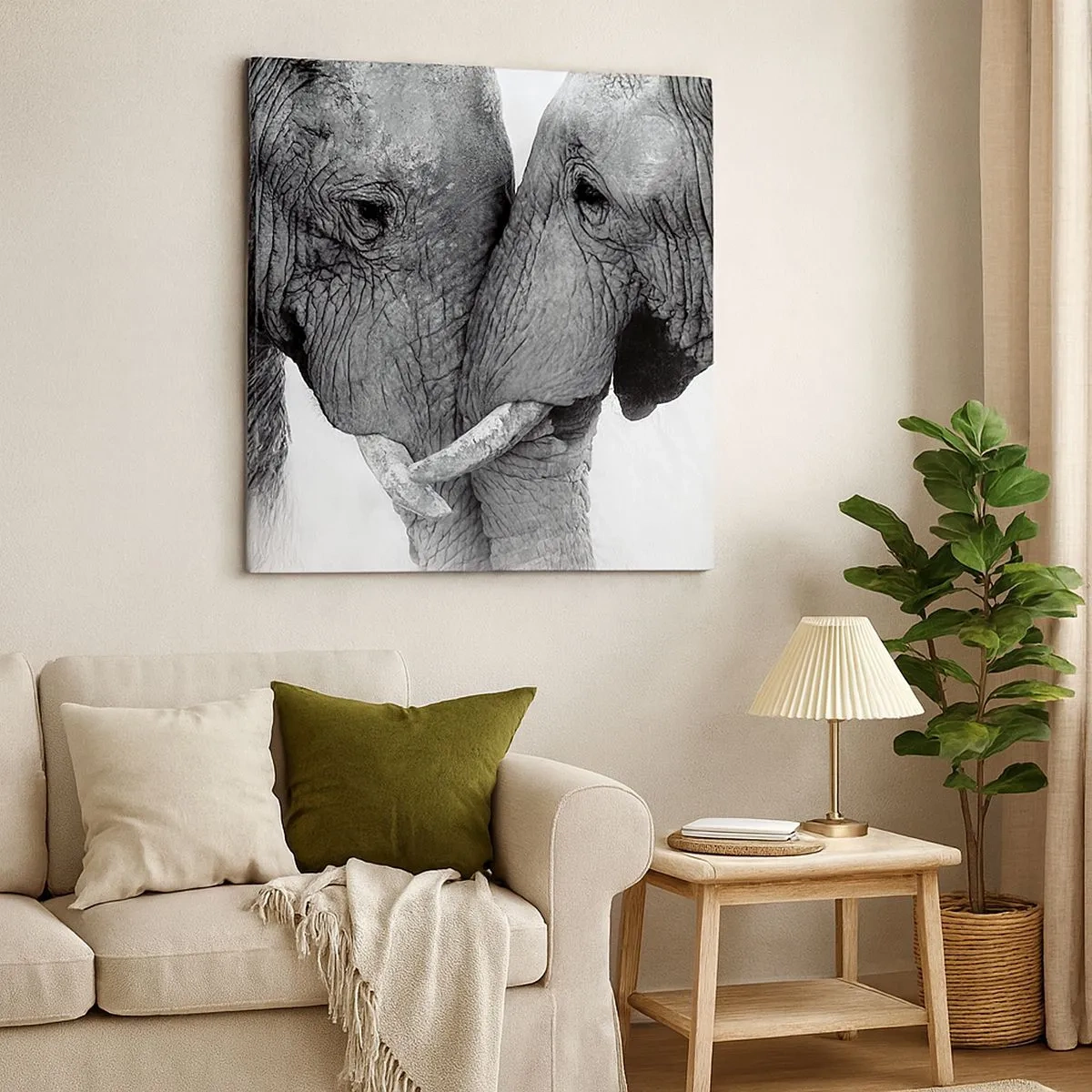 Canvastavla - Bild på duk - Hjärtlig bekännelse - 30x30 cm